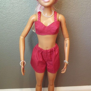 Handmade Bra and Boxer Set for 28-inch Fashion Doll 1:3 Scale