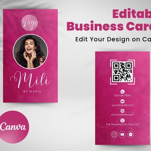 Business Card Template Editable Custom Business Card Design Printable Business Card Professional Business Card Personalized