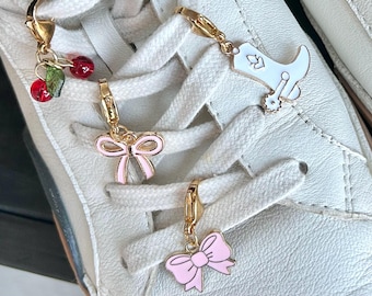 Bow Shoe Charms for Sneakers Shoes Laces Shoelaces Boots / Custom Personalized Pick Your Charms / Trendy Shoe Accessories / Shoe Clips