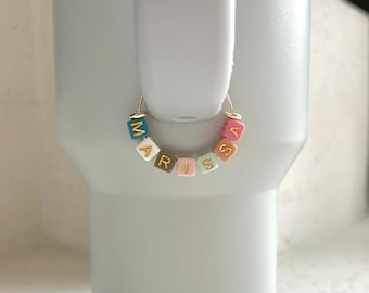 Name Tumbler Charm, Personalized Stanley Cup Charm, Tumbler Accessories, Stanley Handle Charm