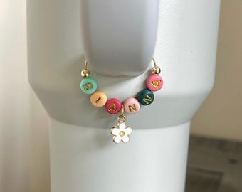 Name Tumbler Charm, Personalized Stanley Cup Charm, Stanley Cup Accessories, Hydrojug Accessories, Custom Water Bottle Handle Accessory