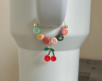 Name Tumbler Charm, Personalized Stanley Cup Charm, Stanley Cup Accessories, Hydrojug Accessories, Custom Water Bottle Handle Accessory