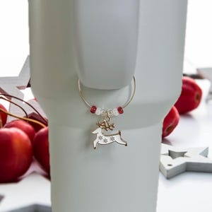 Christmas Tumbler Charm, Stanley Cup Charm, Tumbler Accessories, Stanley Handle Charm, Christmas Stanley Cup Accessories, Stocking Stuffer