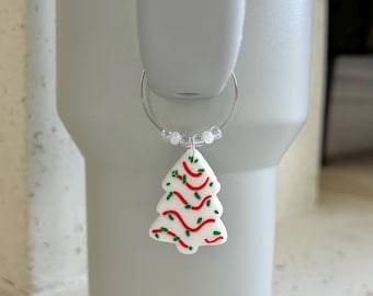 Christmas Tree Cake Tumbler Charm Stanley Cup Charm Tumbler Accessories Stanley Handle Charm Christmas Gift Water Bottle Stocking Stuffer