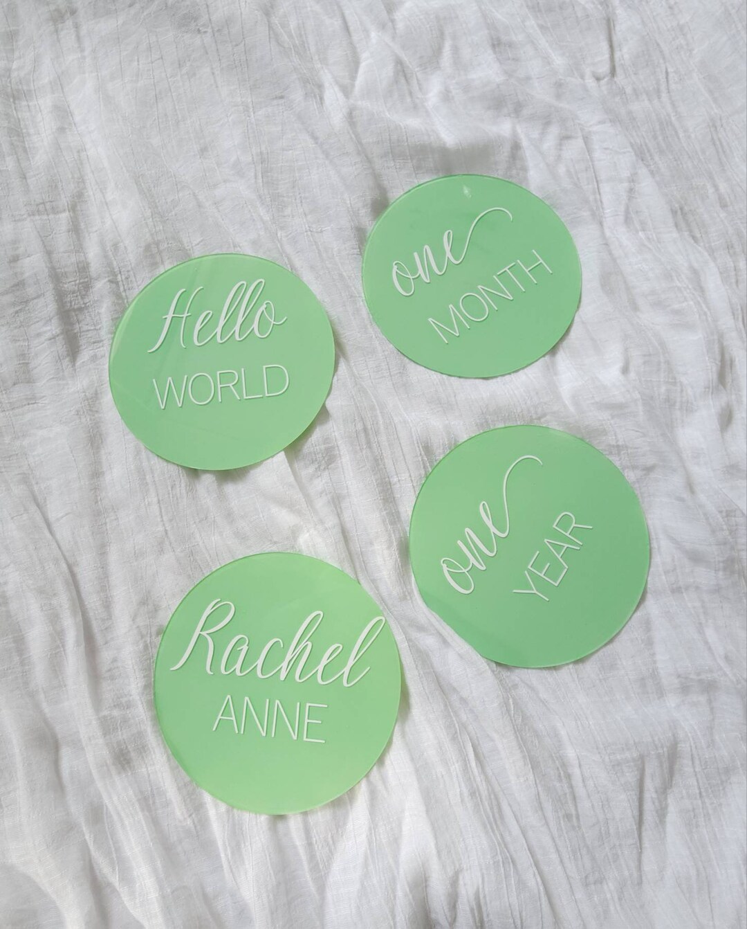 Baby Milestone Acrylic Discs - Etsy