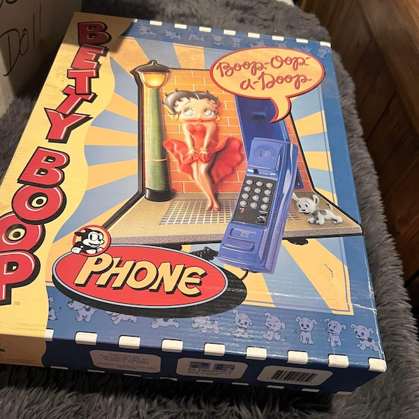 Vintage 1998 Betty Boop Touch Tone Phone Light Up Hearst Box