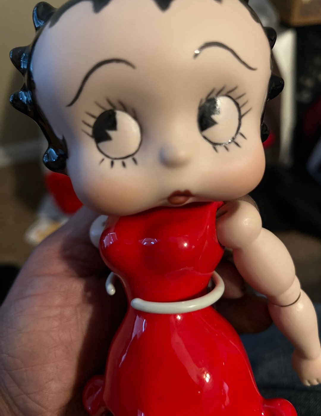 Jointed 1988 Betty Boop Porcelain Doll Great Condition Hand Painted All Original - Etsy