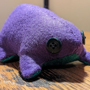 Large Felt Frog Plush (Made to Order)