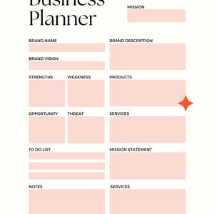Ultimate Digital Business Plan Template Editable Business Planner Entrepreneur Goal Setting & Strategy Template Small Business Growth Tool