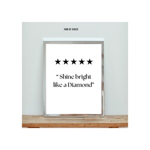 Minimalist Typography Wall Art, Digital Printable Art, Modern Black and White Quote Print, Inspirational Digital Art, Custom Home Decor
