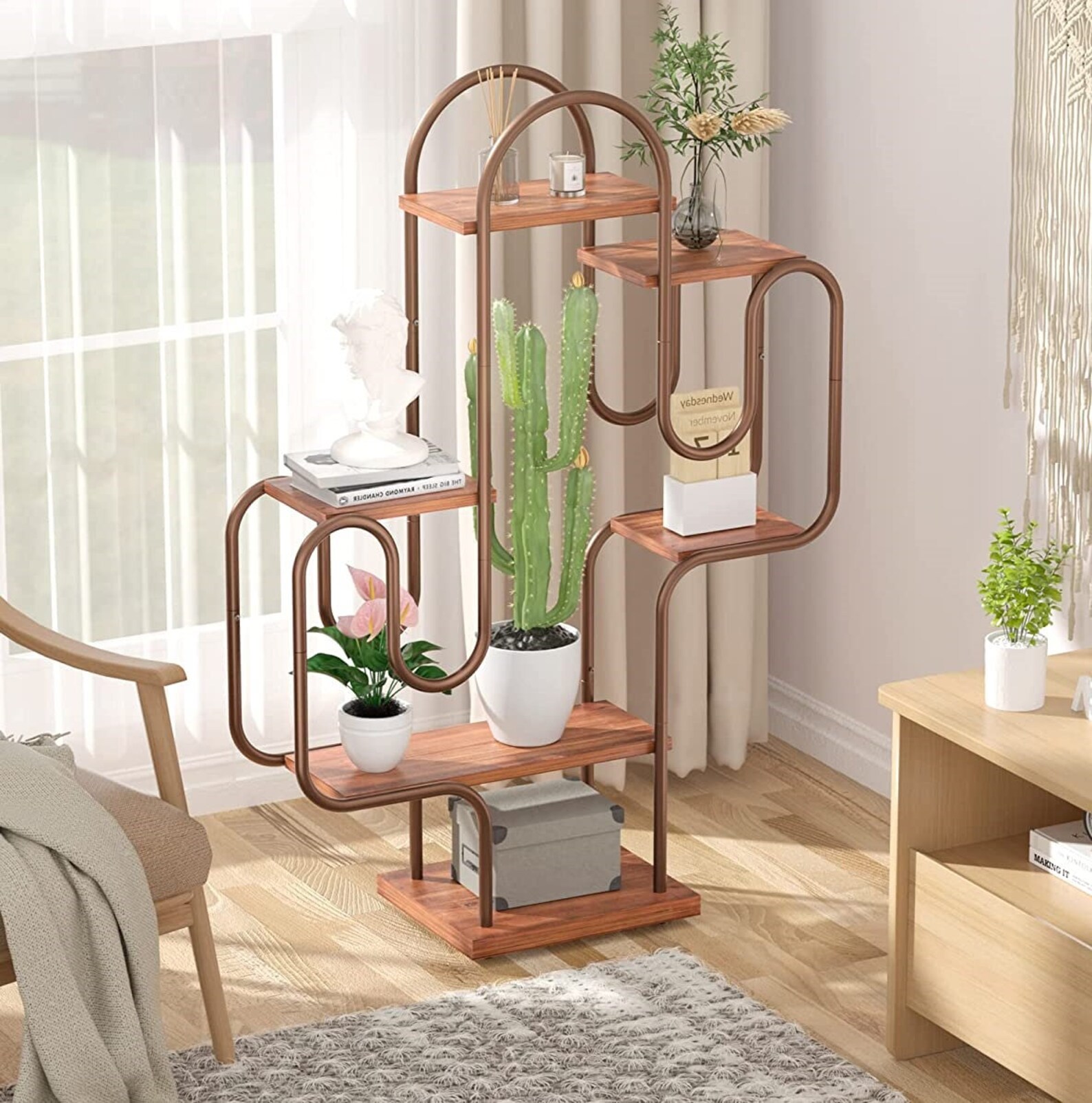 Plant Stand Indoormetal Plant Shelf for Indoor Plants Etsy