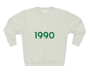 1990 Felpa girocollo Premium Unisex