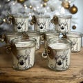 Personalized Christmas gift- souvenir- gift for colleagues- personalized candle- advent calendar little something- reindeer decoration