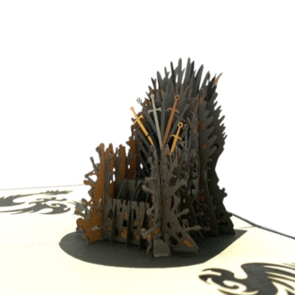 Game Of Thrones - 3D Popup Card - Unique/ Impressive/ Fictional - Birthday/ All occasions - For Him/ Boyfriend/ Kid/ GOT fans
