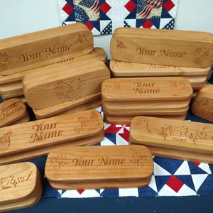 Personalized Quilters Clapper - Cherry Hardwood in Various Sizes - Heirloom Quality