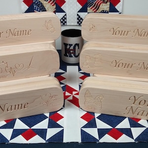 Personalized Quilters Clapper - Hard Maple - Perfect Gift for Quilting Enthusiasts