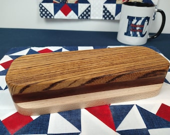 Quilters Clapper Custom Carving Option, 8.5" Zebra Wood - Tailors Clapper