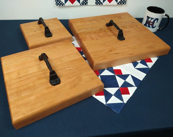 Quilters Clapper - Maple or Cherry, Full Square Quilt Block Press - Many Sizes Available