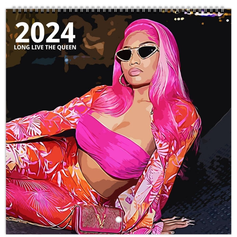 2024 Nicki Minaj Calendar 2024 Wall Calendar 12 Month Etsy