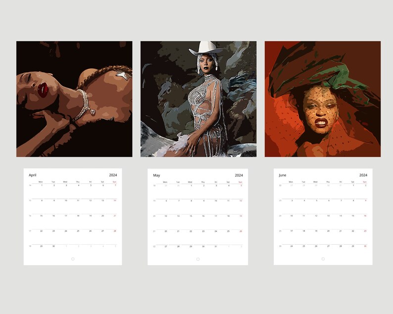 Beyonce, 2024 Wall Calendar, Renaissance, 12 Month Calendar, Bey Hive