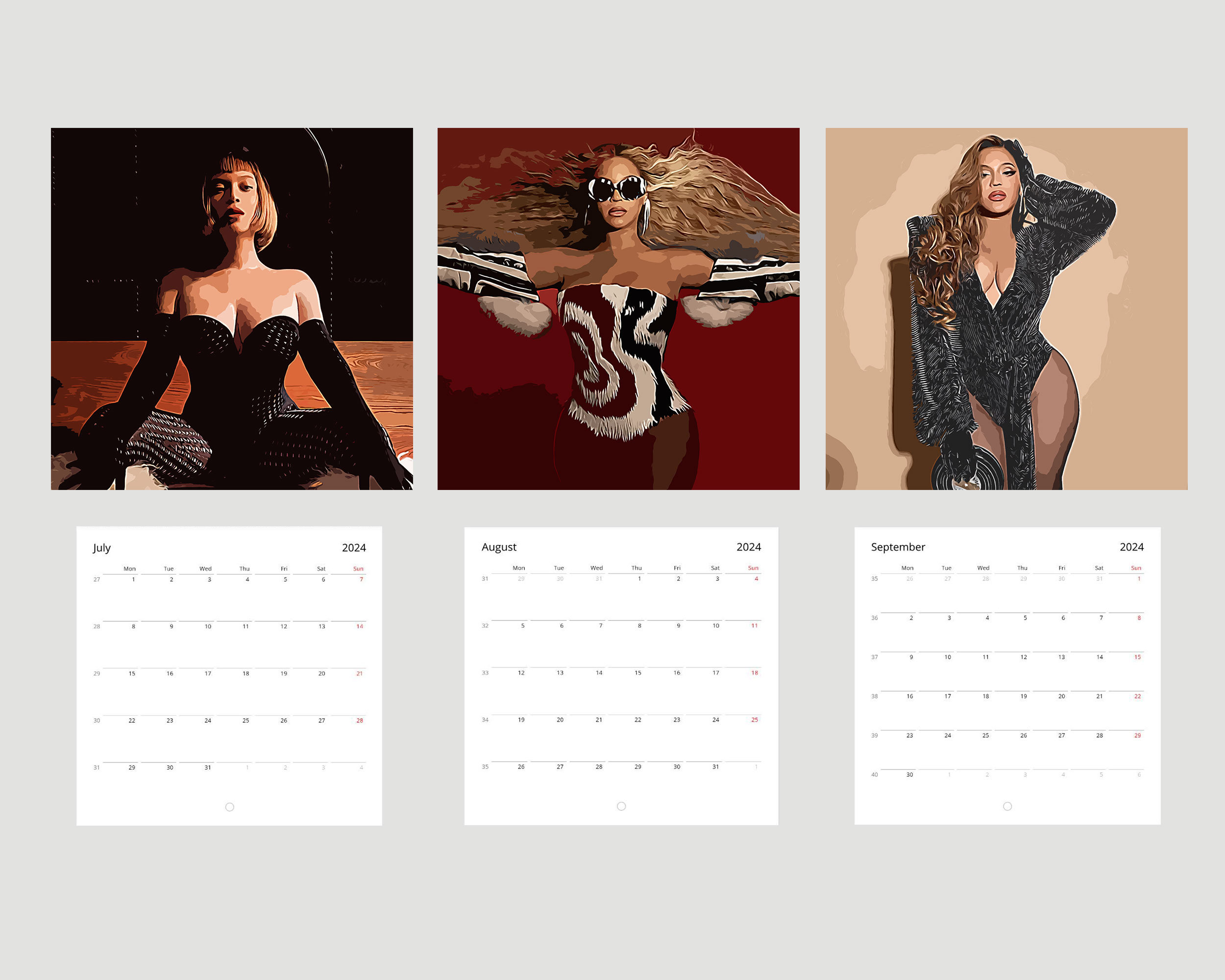 Beyonce, 2024 Wall Calendar, Renaissance, 12 Month Calendar, sold by