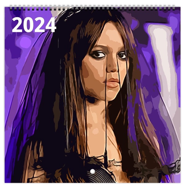 Wednesday Addams 2024 Calendar Etsy