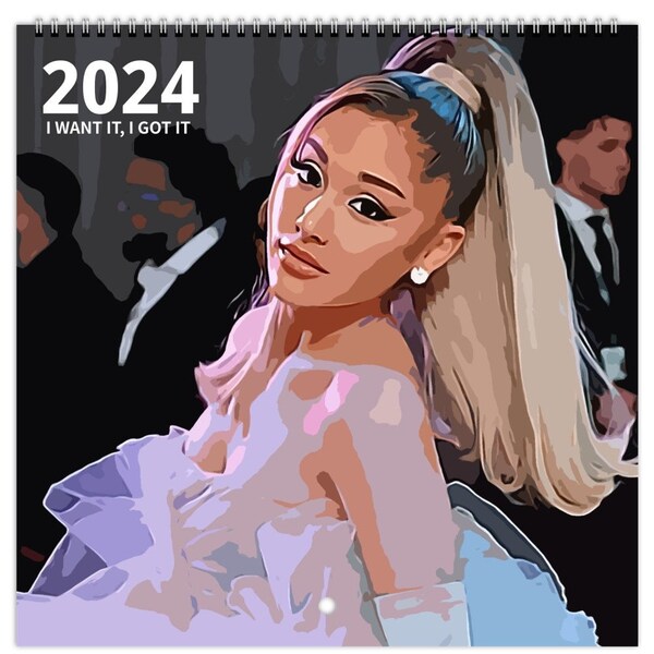 Ariana Grande 2024 Calendar Etsy