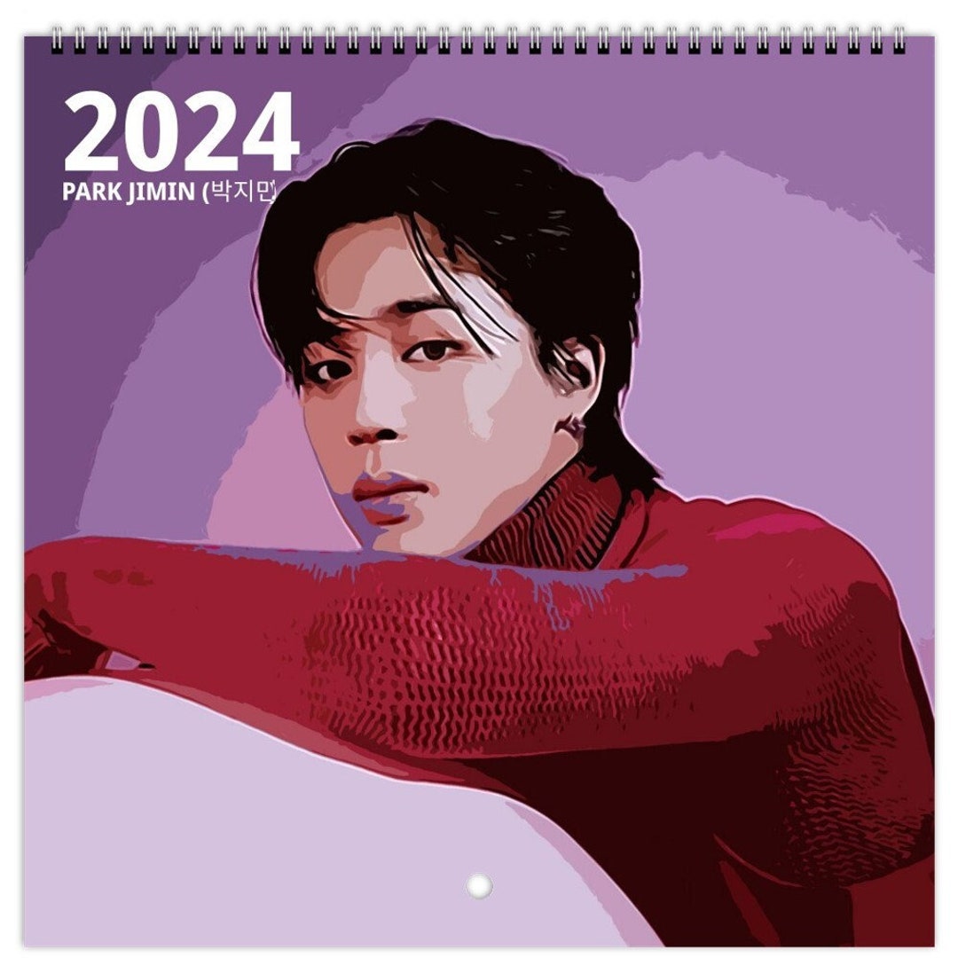 BTS Park Jimin 2024 Calendar BTS Jimin Merch Kpop 12 Month Etsy