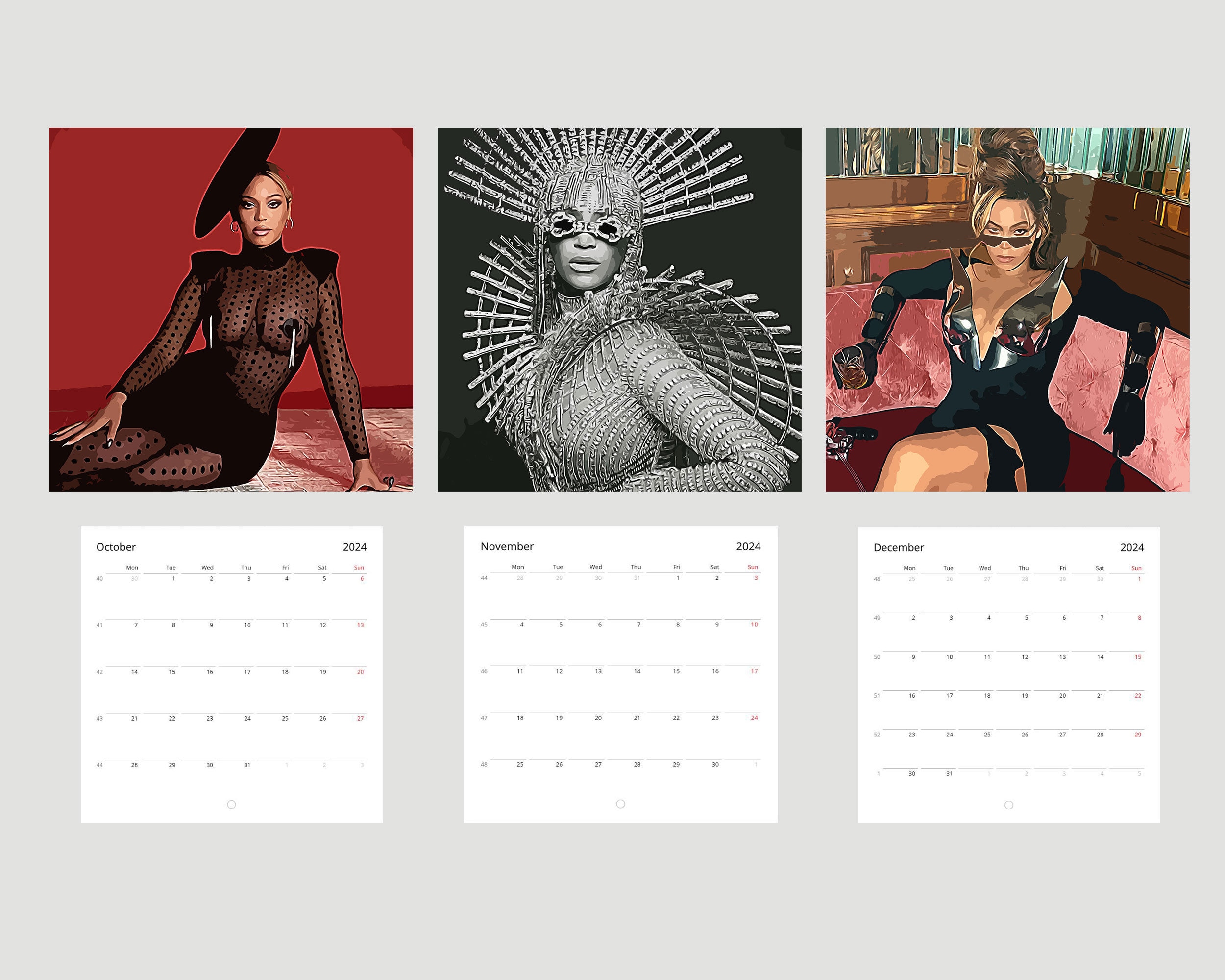 Beyonce, 2024 Wall Calendar, Renaissance, 12 Month Calendar, sold by