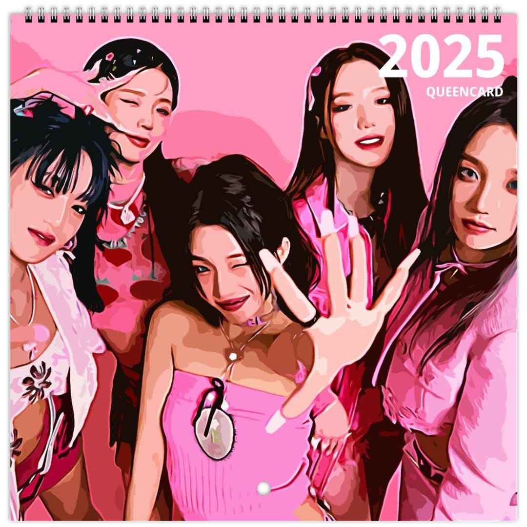 GIDLE, 2025 Wall Calendar, K-pop Merch, GIDLE Neverland, GIDLE Merch