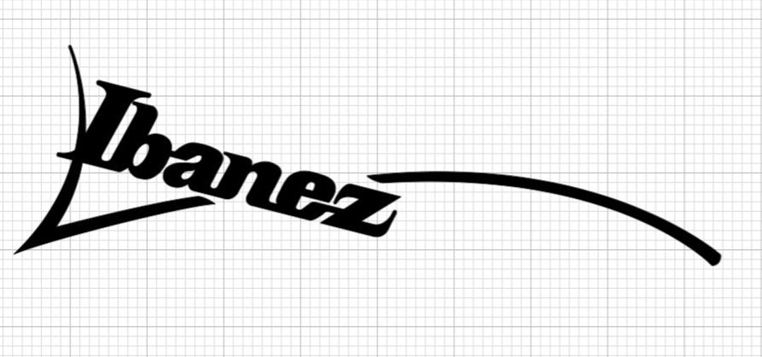 Ibanez Guitars Vinyl Decal Sticker Guitar Sticker Helmet Etsy