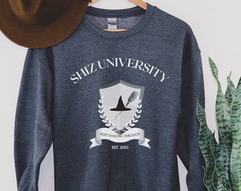 ウィキッド ザ ミュージカル ホワイトアウト ユニセックス クルーネック カレッジ スウェットシャツ | ミュージカル シアター & ブロードウェイにインスパイアされた商品