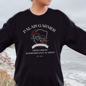 PHANTOM of the OPERA Unisex Crewneck Collegiate Sweatshirt | Musical Theater & Broadway Inspired Merchandise