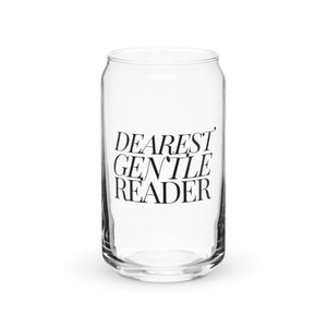 GENTLE READER- 16oz Can Glass Tumbler