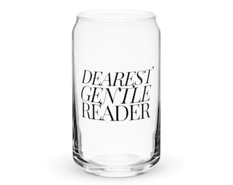 LECTOR SUAVE: vaso de vidrio de lata de 16 oz