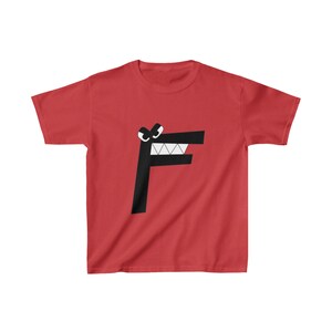 Alphabet Lore &#39;Letter F&#39; Inspired Graphic Tee