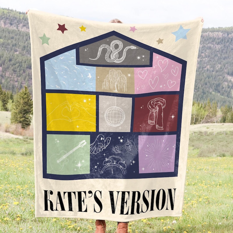 Personalized Concert Tour Blanket, Cozy Throw for Music Fans, Tour Lovers, Album Art, Song Lyrics, Iconic Doodles, Perfect Gift for Music Lovers, Christmas Xmas