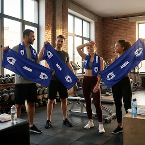 Custom Logo Cooling Towel, Logo Printed Cooling Towel,Personalized 12"x31.5" Mesh Towels, Gym, Yoga, Workouts & Summer Heat