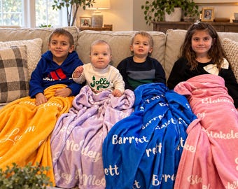 Custom name baby Blanket, Baby Girl Blanket, Name Blanket, Girl Blanket Gift, Baby Blanket, Kids Blanket,Personalized Kids Name Blanket