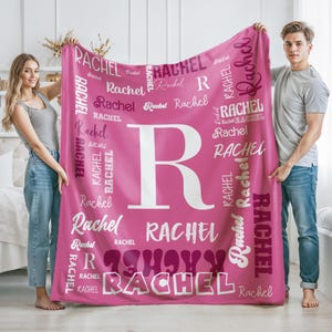 Personalized Baby Name Blanket: Custom name blanket Minky or Sherpa