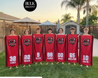 Personalized Team Beach Towel, Swim Gift,School Team Gift, Custom team gift,Sport Gift,Hockey Team Gift,Baseball Team, softball world series