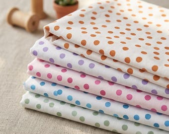 Polka Dots Cotton Fabric,Dot Cotton by Yard Fat Quarter,Dots Fabric in Quilting Cotton, spot
