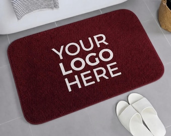 Alfombrilla de baño personalizada, alfombrilla de baño con logotipo personalizado, alfombrilla de suelo con foto personalizada, decoración estética para el baño, regalo de inauguración de casa, alfombrilla de baño antideslizante