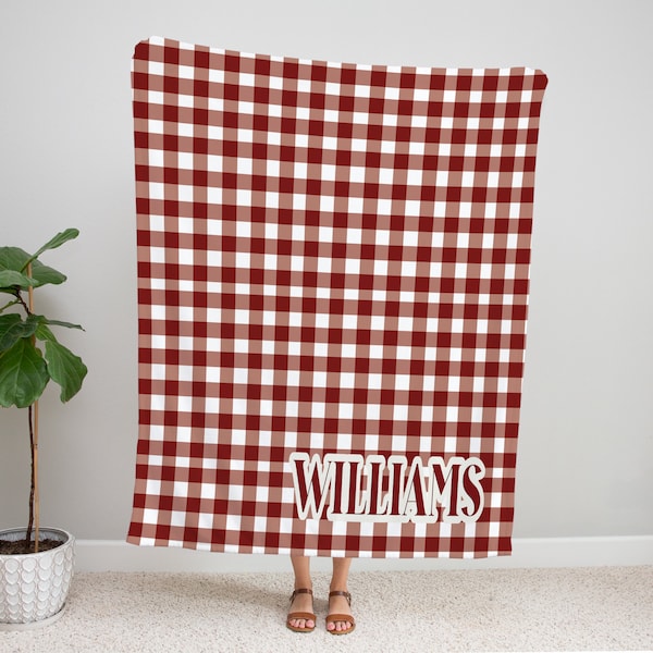 Waterproof Custom Name RETRO Picnic Blanket with a carrying strap, Personalized Anniversary Birthday Name Picnic Blanket Gift for her him