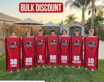 Personalized Team Beach Towel, Swim Gift,School Team Gift, Custom team gift,Sport Gift,Hockey Team Gift,Baseball Team, softball world series