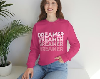 Sudadera Dreamer Ombre, camisa arcoíris, camisa motivacional, camisa inspiradora, camisa de regalo para amigos, camiseta Be Kind, camiseta dreamer