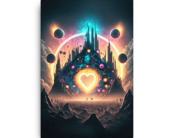 Raver’s Heaven: Euphoric Utopia - Abe Choi Print on Thin Canvas