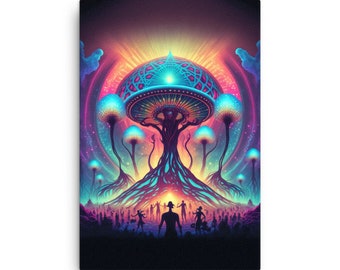 Raver’s Heaven: Jive in Overdrive - Abe Choi Print on Thin Canvas