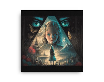 The Horrors of Wonderland: Road to Wonder - Abe Choi on Thin Canvas, Alice in Wonderland Print