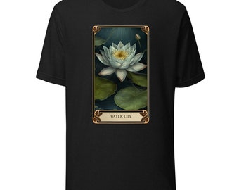 The Blooming Tarot: Water Lily, Botanical Tarot Birth Flower Shirt
